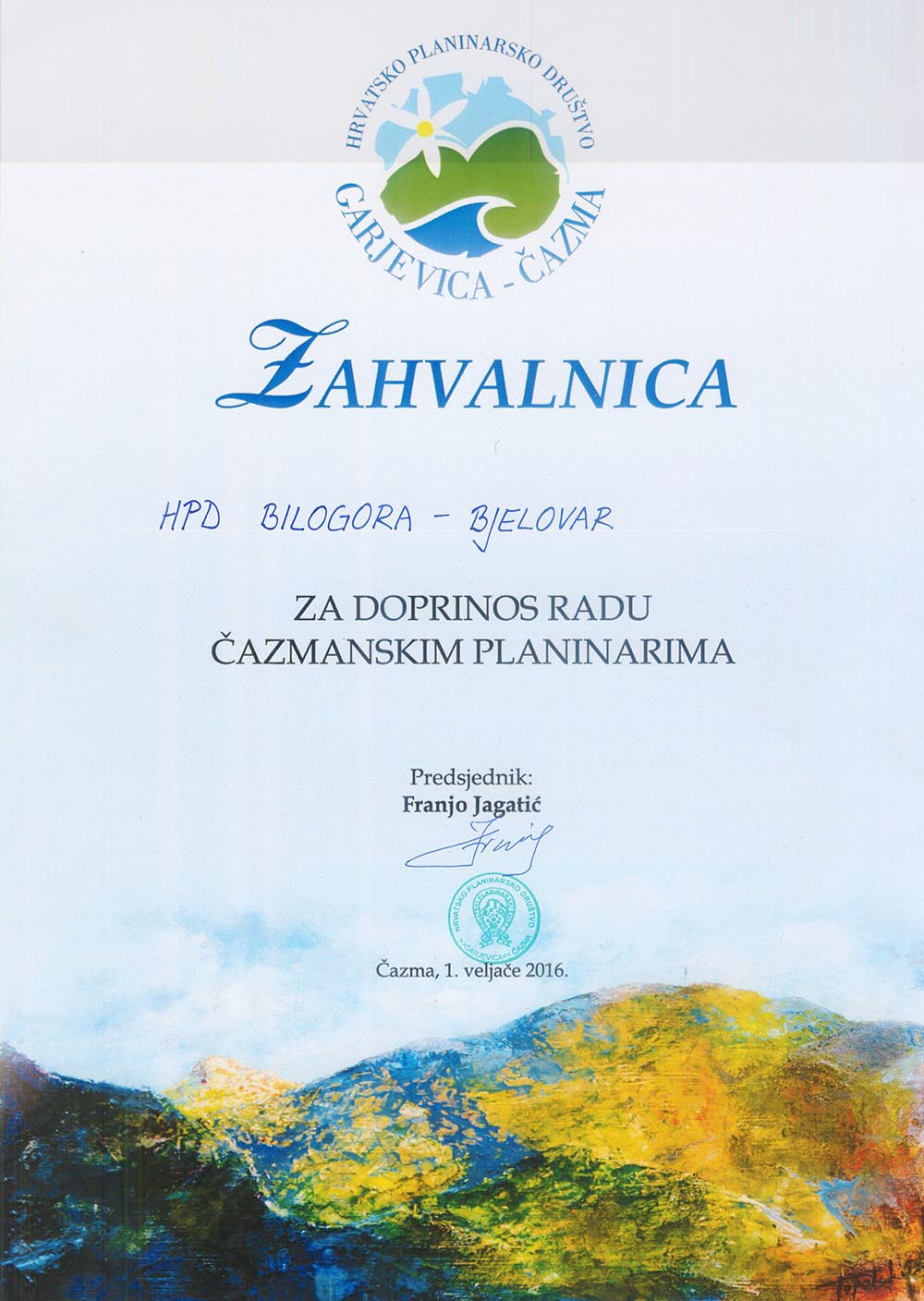 Zahvalnica