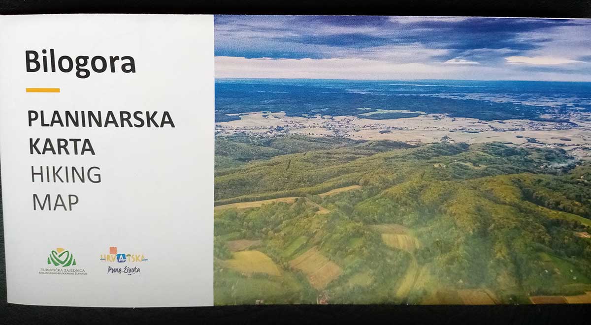 planinarske karte bilogore